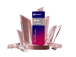 Best Value Forex Broker 2025 award given by Trust Finance Business Bangkok 2025